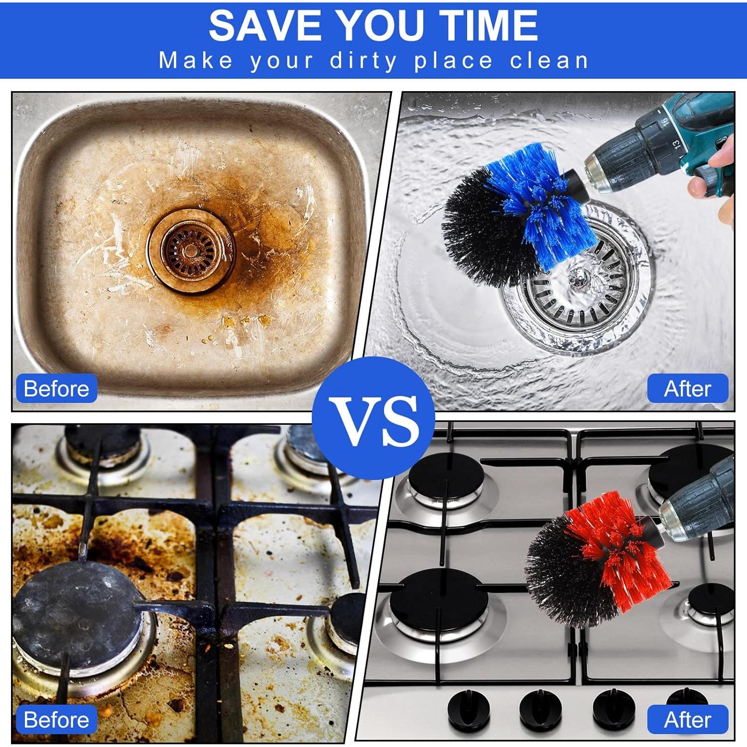 Juego de Cepillos de Nylon para Taladro Remerry 6 Pcs