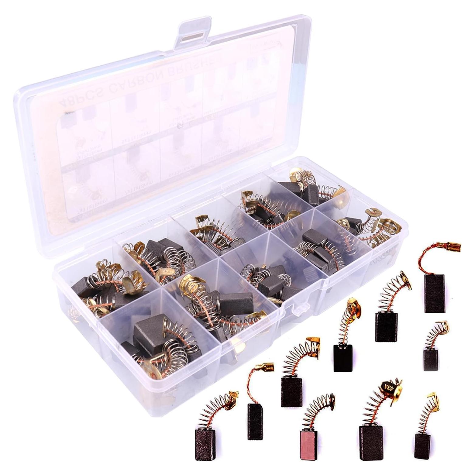 Juego de 48 Escobillas de Carbono HKATOPS para Motor Eléctrico