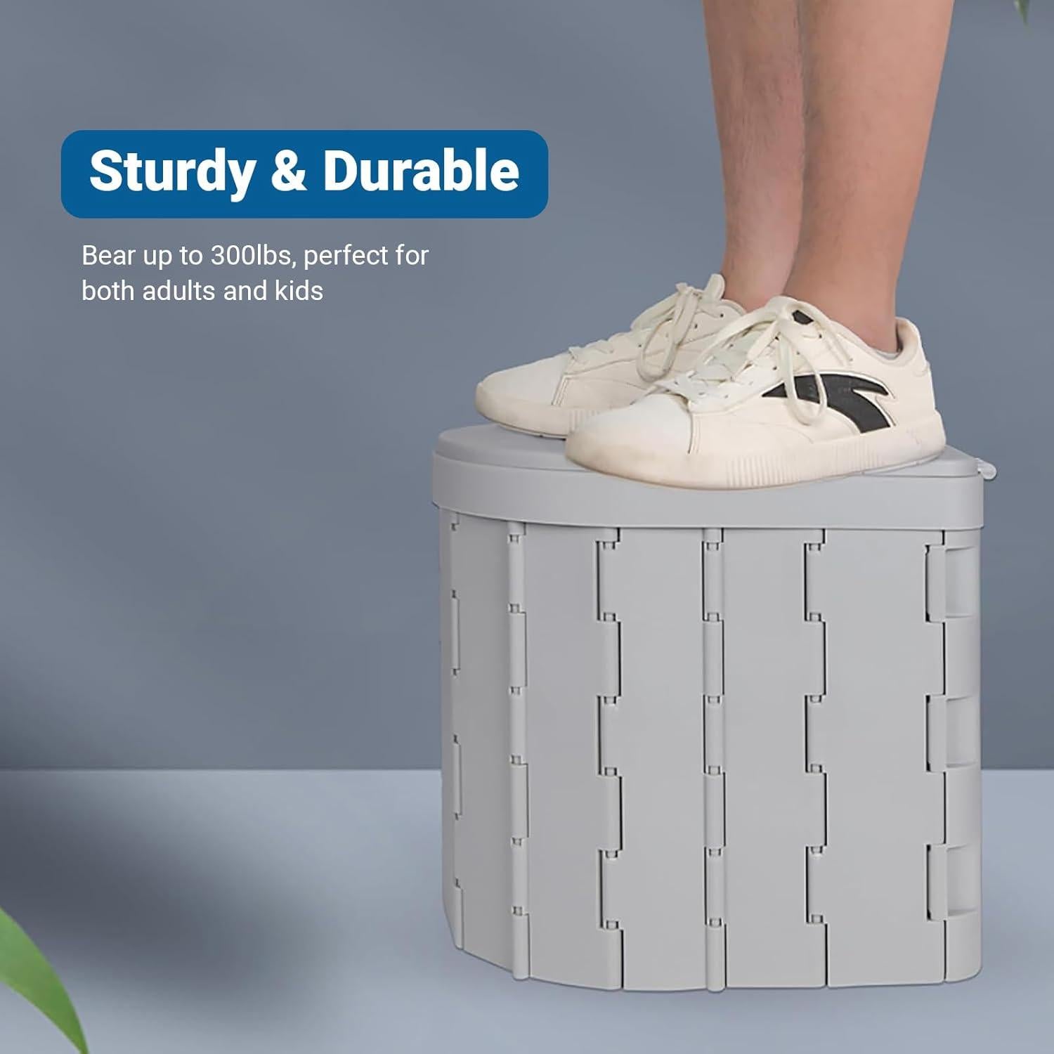 Inodoro Portátil Genérico Plegable XL para Camping 1,74 kg