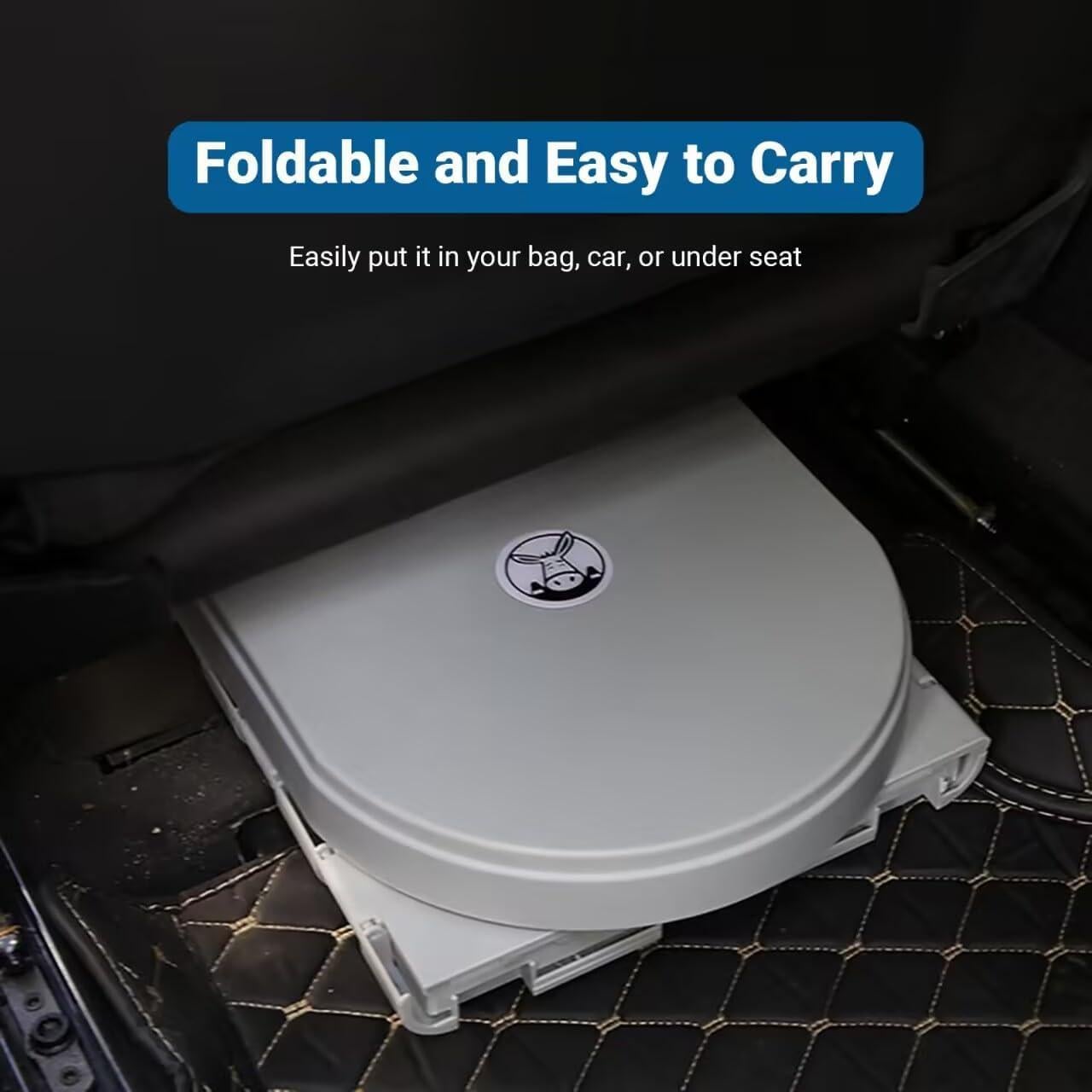 Inodoro Portátil Genérico Plegable XL para Camping 1,74 kg