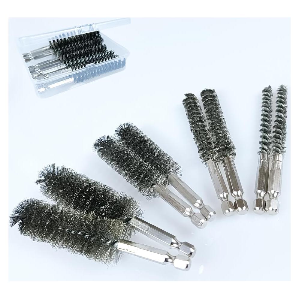 Limpiador de Tubos de Cobre MengMain 8 Piezas Acero Inoxidable