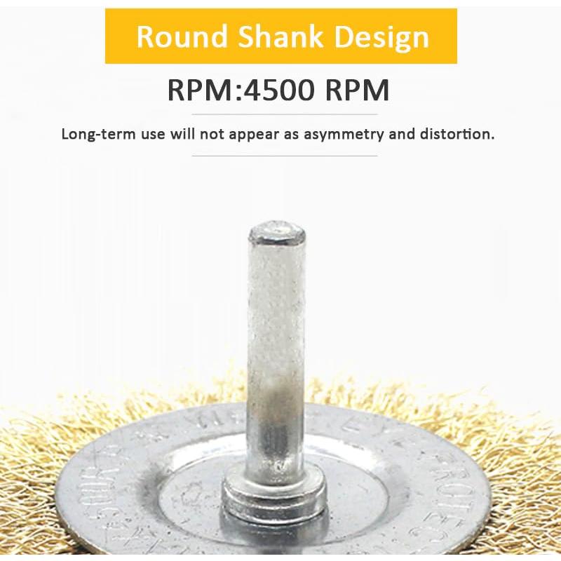 Kit de Cepillos de Rueda de Alambre Pawuki 5 Piezas 0.13mm