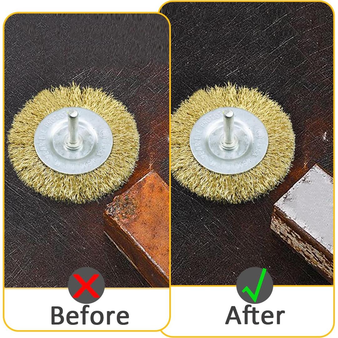 Kit de Cepillos de Rueda de Alambre Pawuki 5 Piezas 0.13mm