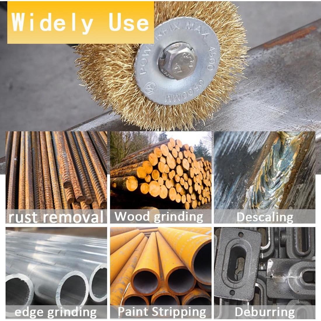 Kit de Cepillos de Rueda de Alambre Pawuki 5 Piezas 0.13mm