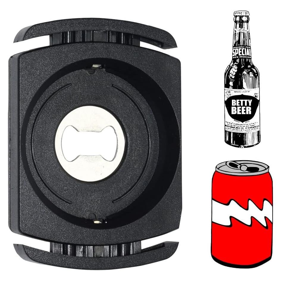 Abridor de Latas Manual DB11 2 en 1 Negro 9.91x6.86 cm