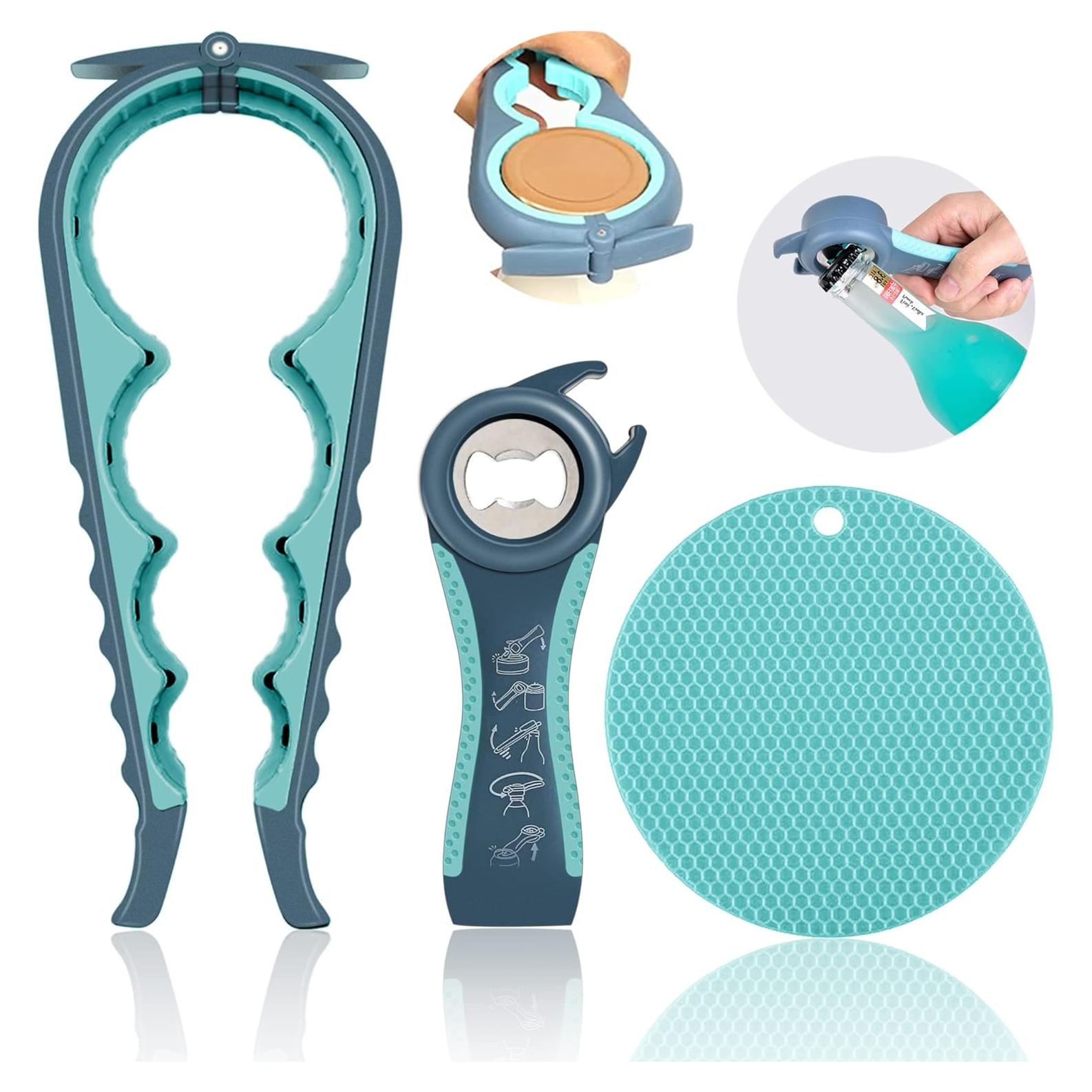 Abridor de frascos 5 en 1 HUMANFUN para manos débiles