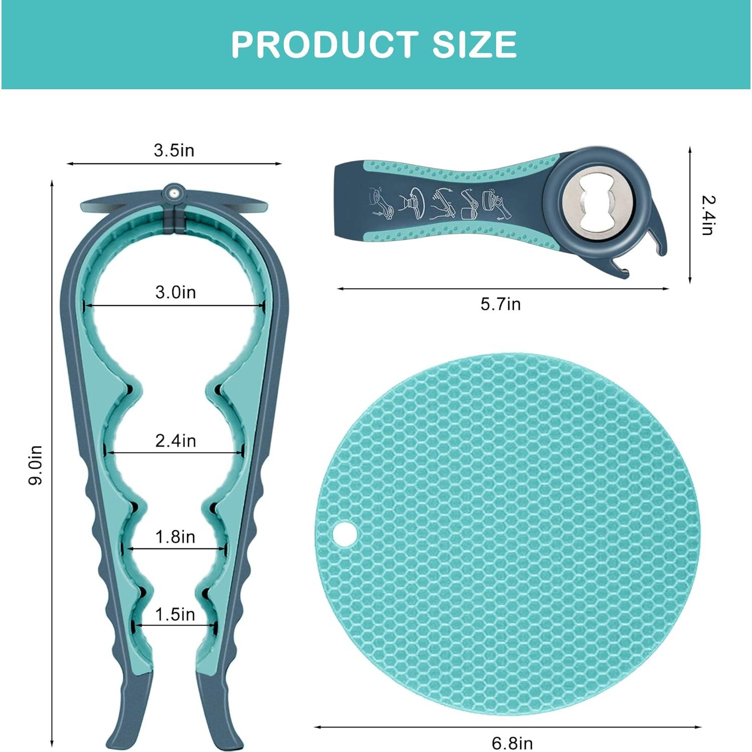 Abridor de frascos 5 en 1 HUMANFUN para manos débiles