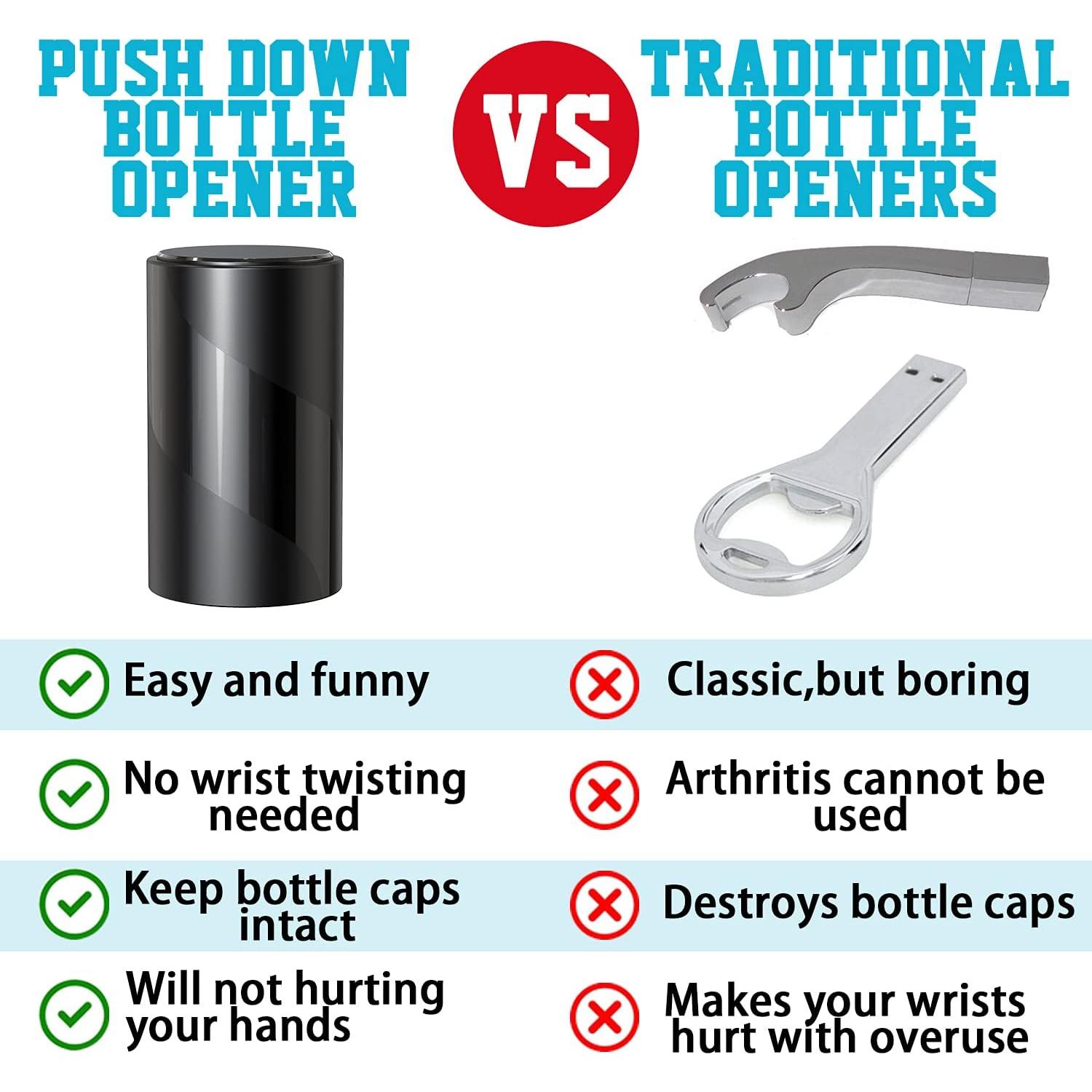 2 Abrebotellas Automáticos Uinxan con Imán - Negro