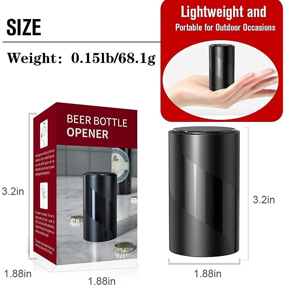 2 Abrebotellas Automáticos Uinxan con Imán - Negro