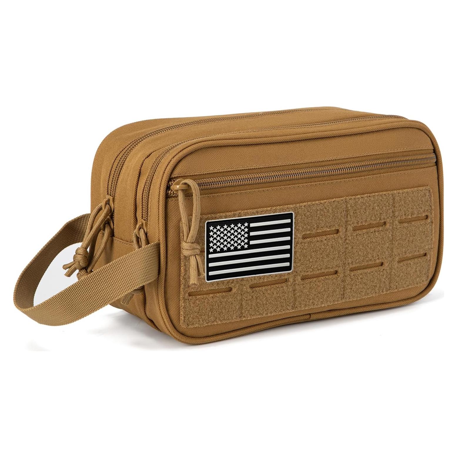 Bolsa de Aseo Táctica QT&QY para Hombres 26x15x11 cm