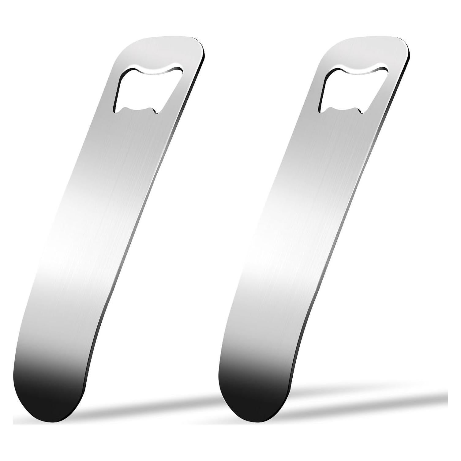 2 Abrebotellas de Acero Inoxidable Laochoes 13x4 cm