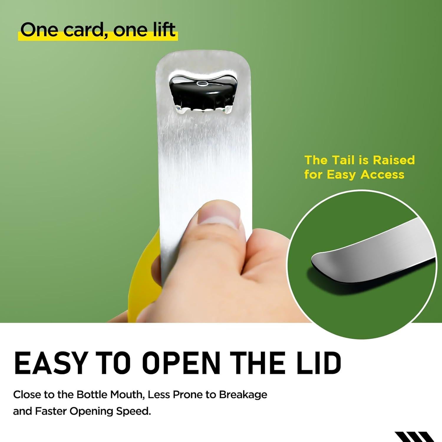 2 Abrebotellas de Acero Inoxidable Laochoes 13x4 cm