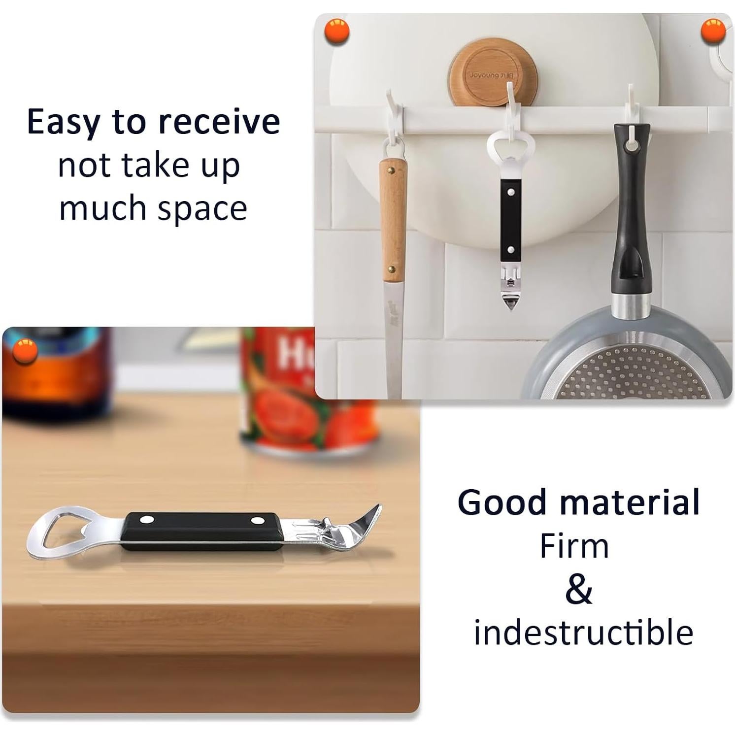 Abre Latas y Botellas KTOJOY 2 en 1 Acero Inoxidable Negro