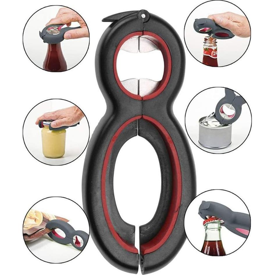 Juego de 2 Abridores Multifuncionales Wsbaye para Tarros y Botellas