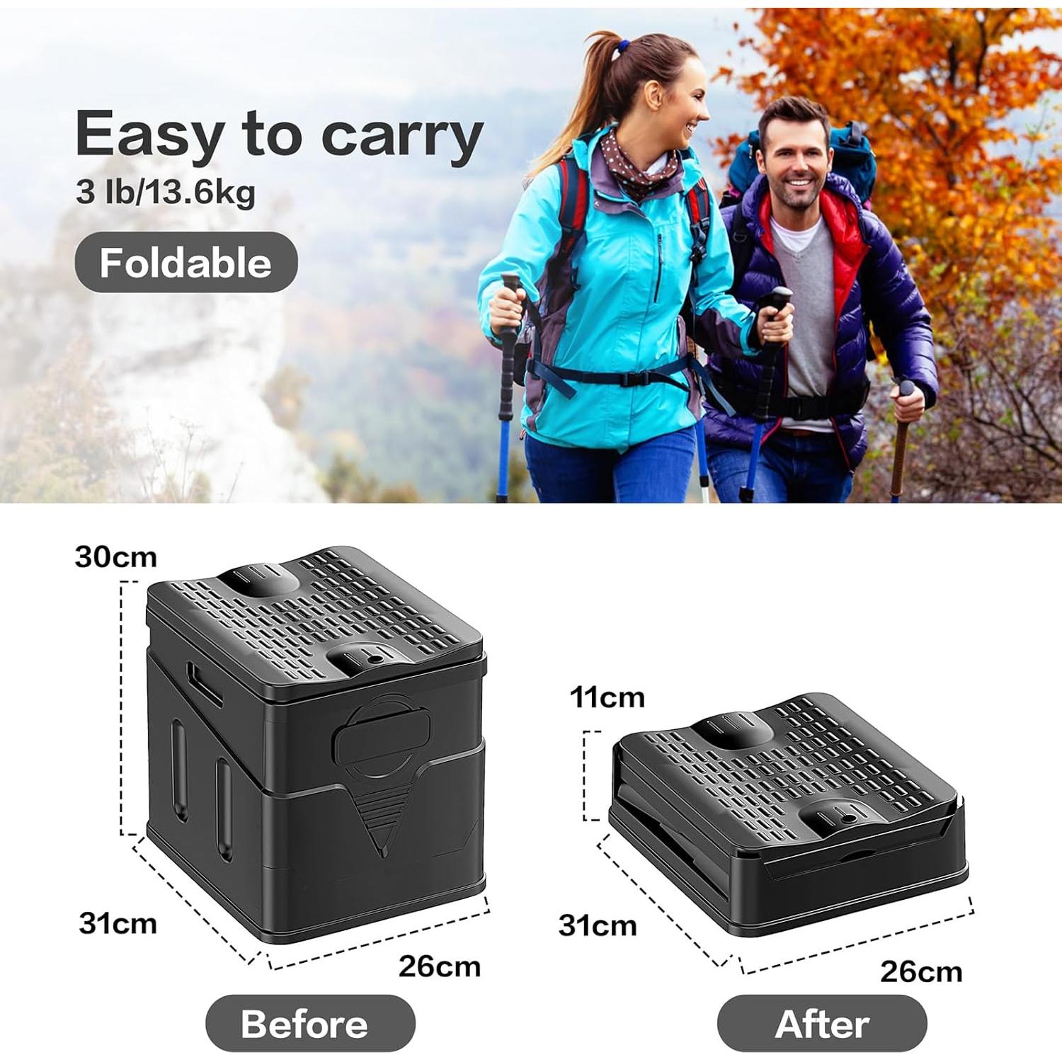 Inodoro Portátil Viouprs Plegable Compacto para Camping