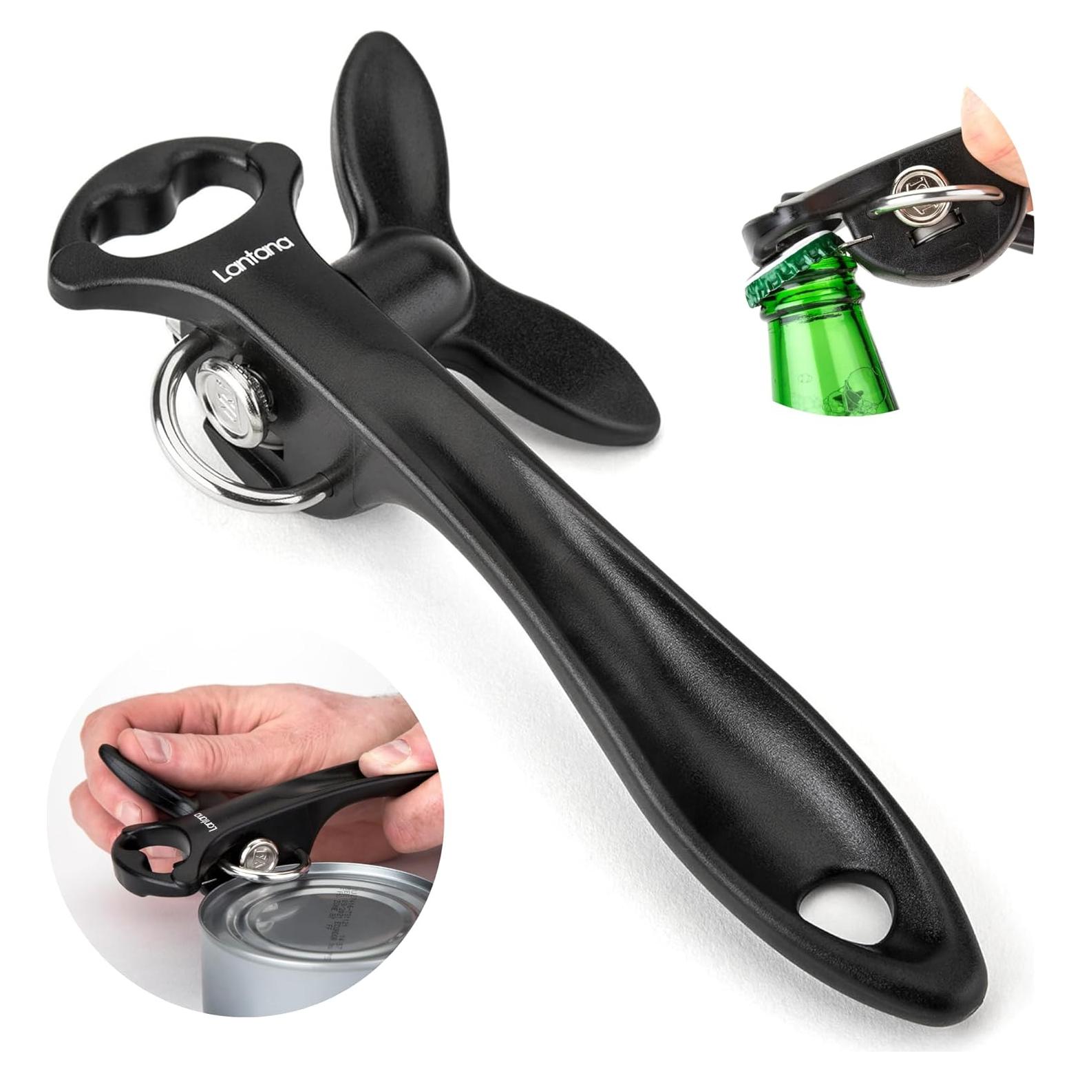 Abrelatas Manual Lantana Acero Inoxidable 100g Bordes Suaves