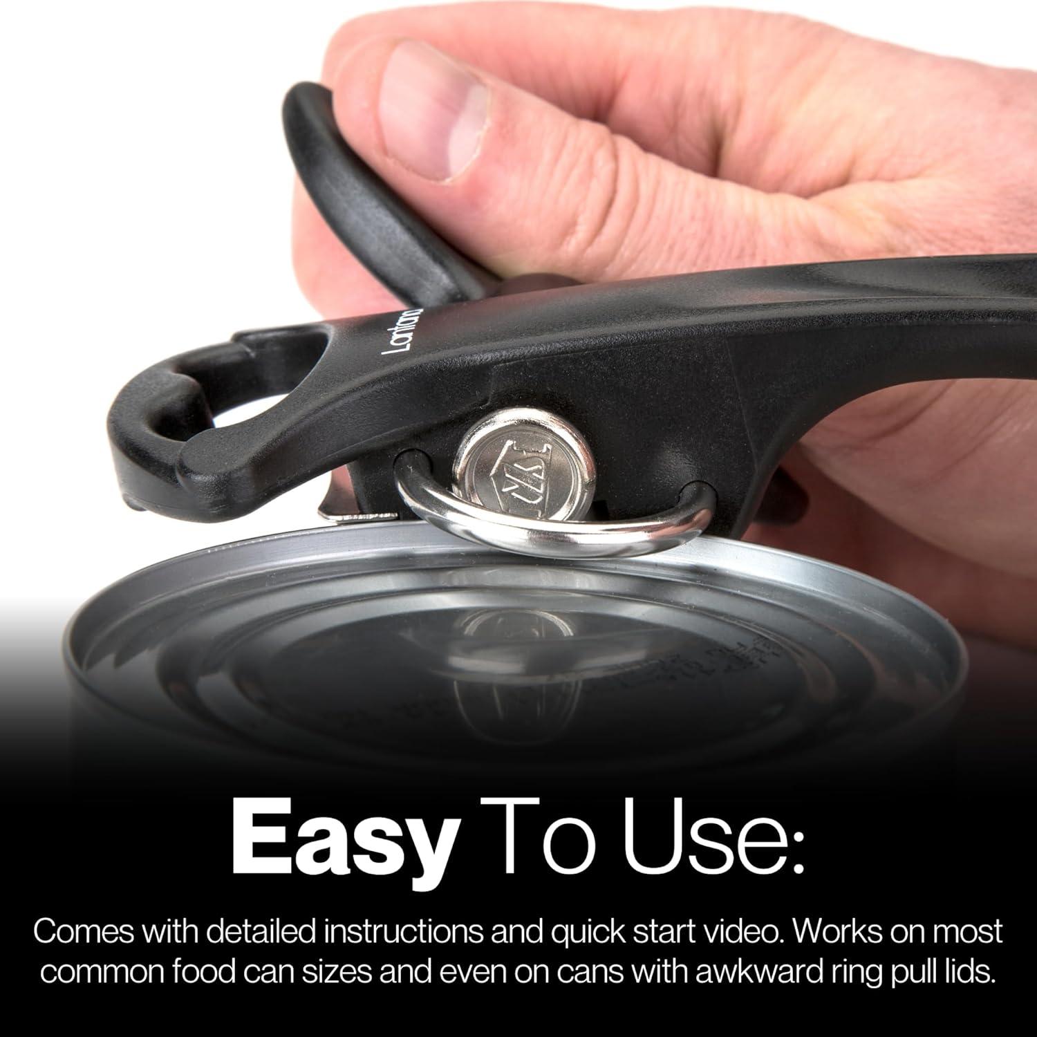 Abrelatas Manual Lantana Acero Inoxidable 100g Bordes Suaves