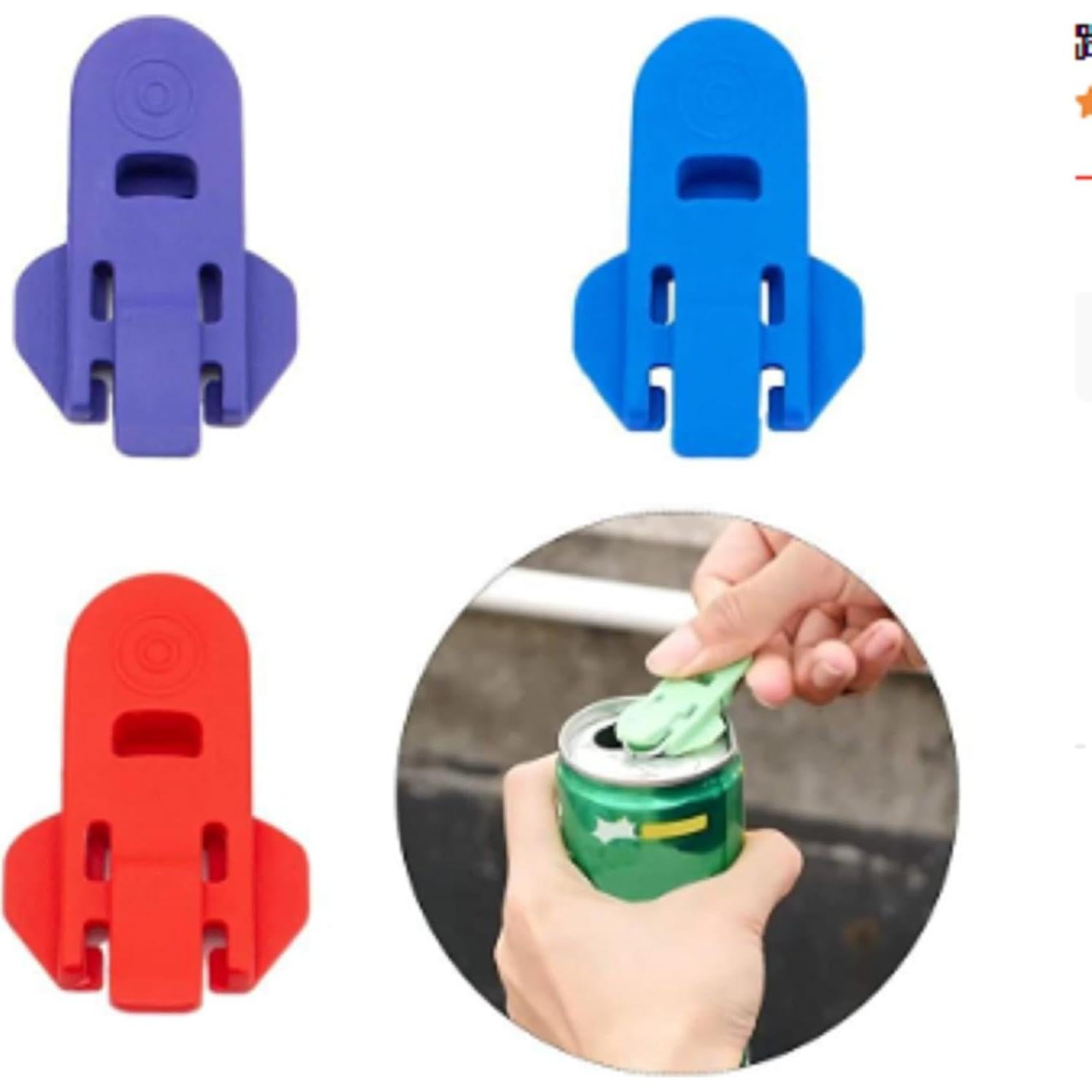 Paquete de 6 Abrebotellas de Lata Xiangwenlan Multicolor