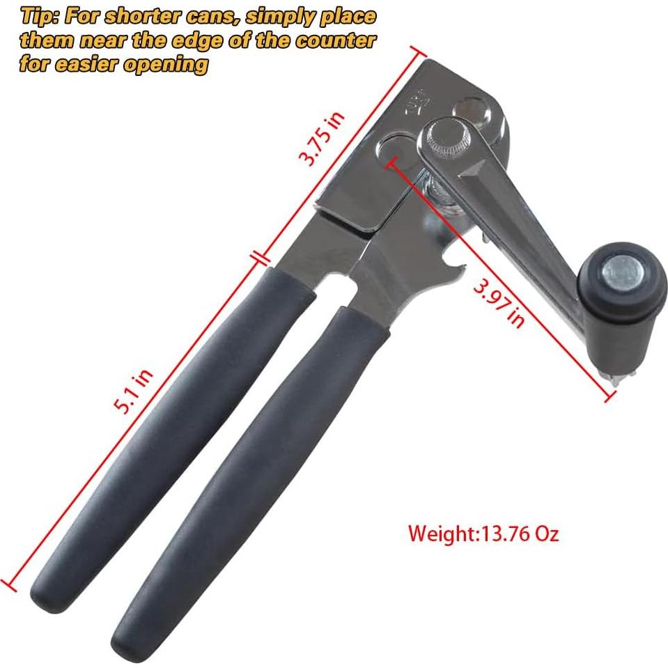 Abrelatas Manual VWMYQ de Acero Inoxidable Ergonomico 0.39kg