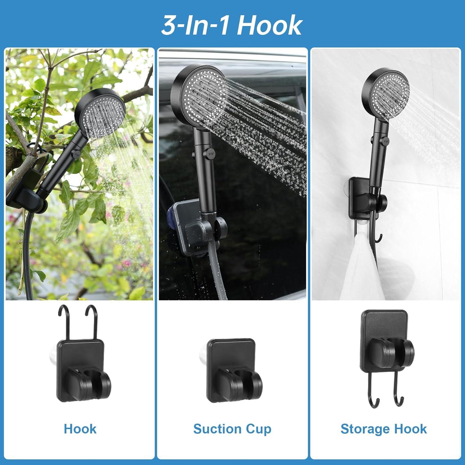 Ducha Portátil Recargable AlpsWolf YT100 6000mAh para Camping