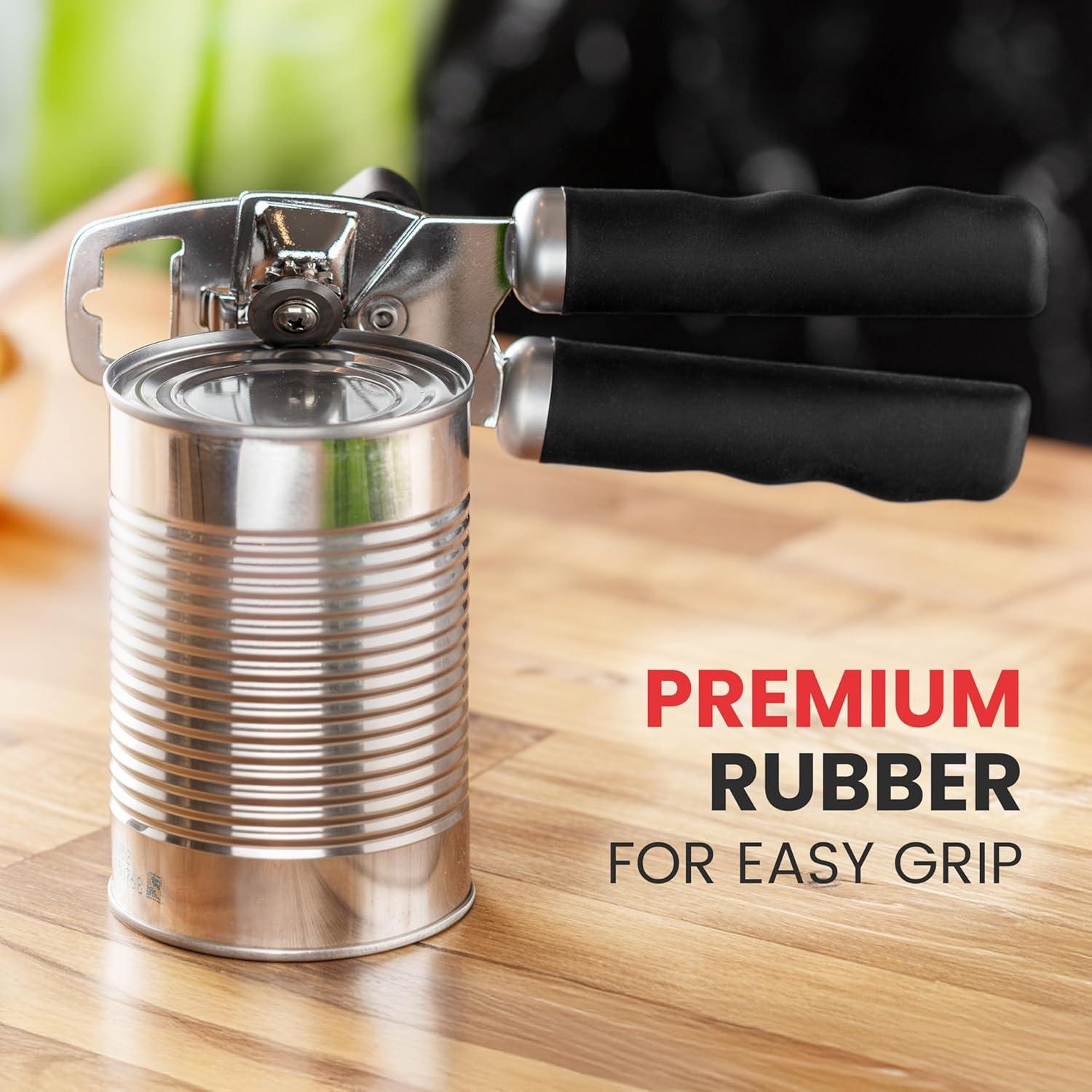 Abrelatas Manual Zulay Kitchen Acero Inoxidable Negro