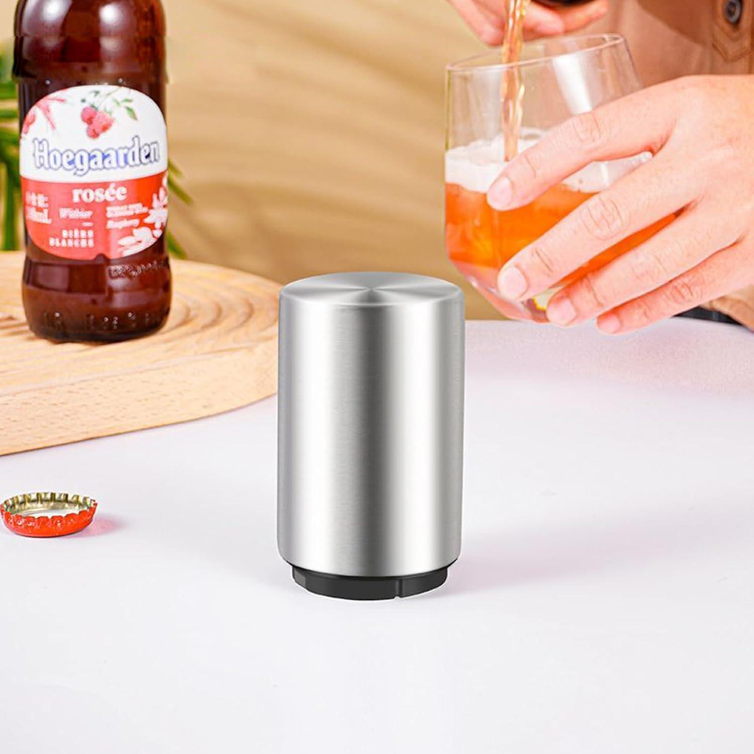 Abrebotellas Automático Acero Inoxidable 2PCS para Cerveza
