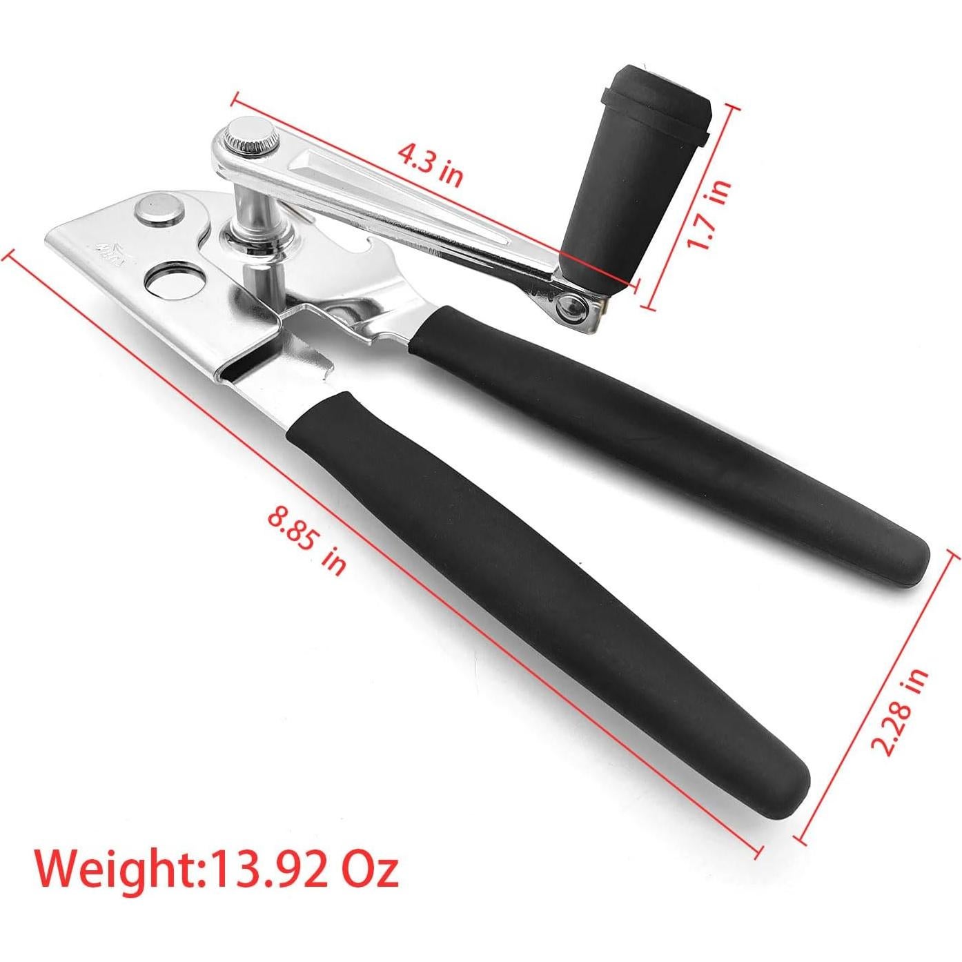 Abre latas manual NUFR de acero inoxidable con mangos ergonómicos