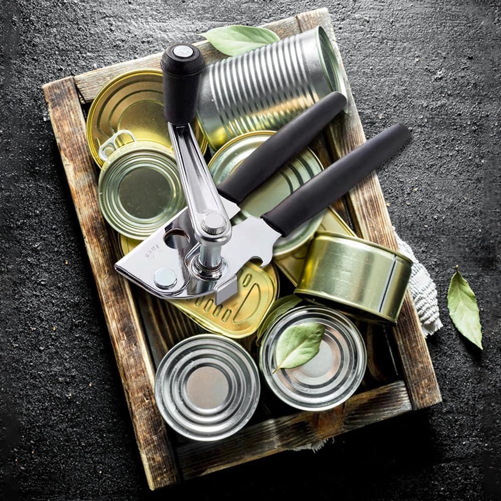 Abre latas manual NUFR de acero inoxidable con mangos ergonómicos