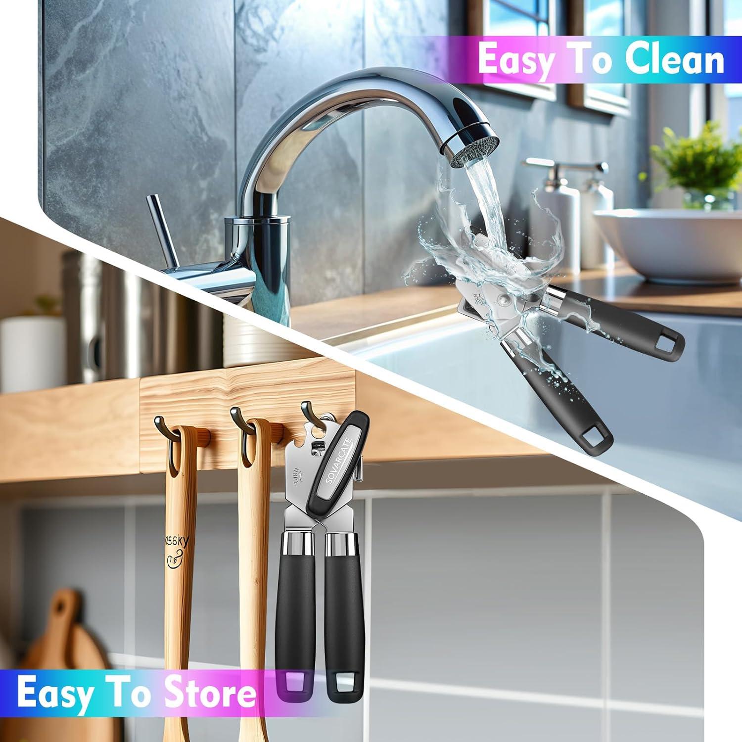 Abrelatas Manual SOVARCATE Acero Inoxidable Ergonomico