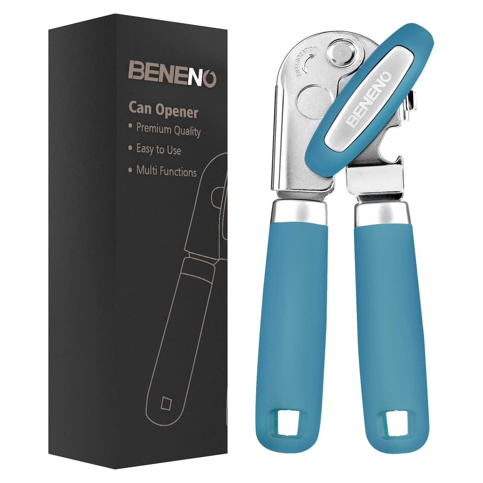 Abrelatas multifuncional Beneno K121 con imán y cuchilla afilada