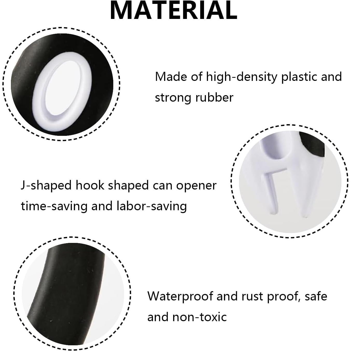 Abridor de Latas Manual Lcvasvuz 2 Pcs con Agarre Antideslizante