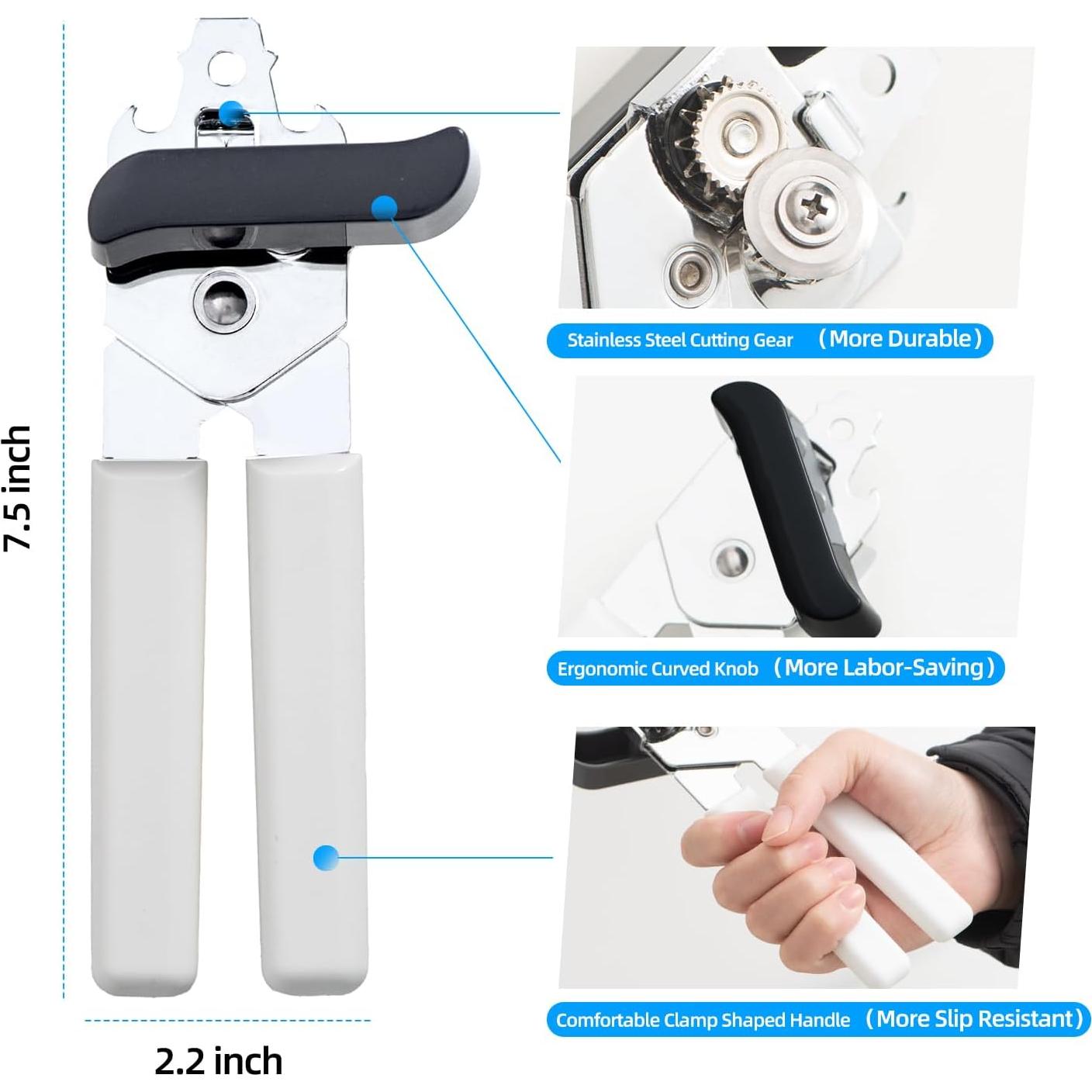 Abrelatas Manual Wonforic Acero Inoxidable Blanco 19cm