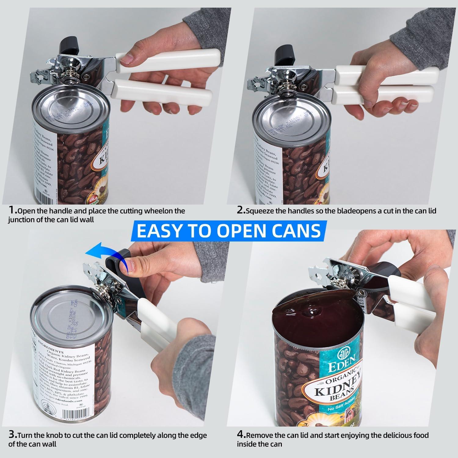 Abrelatas Manual Wonforic Acero Inoxidable Blanco 19cm