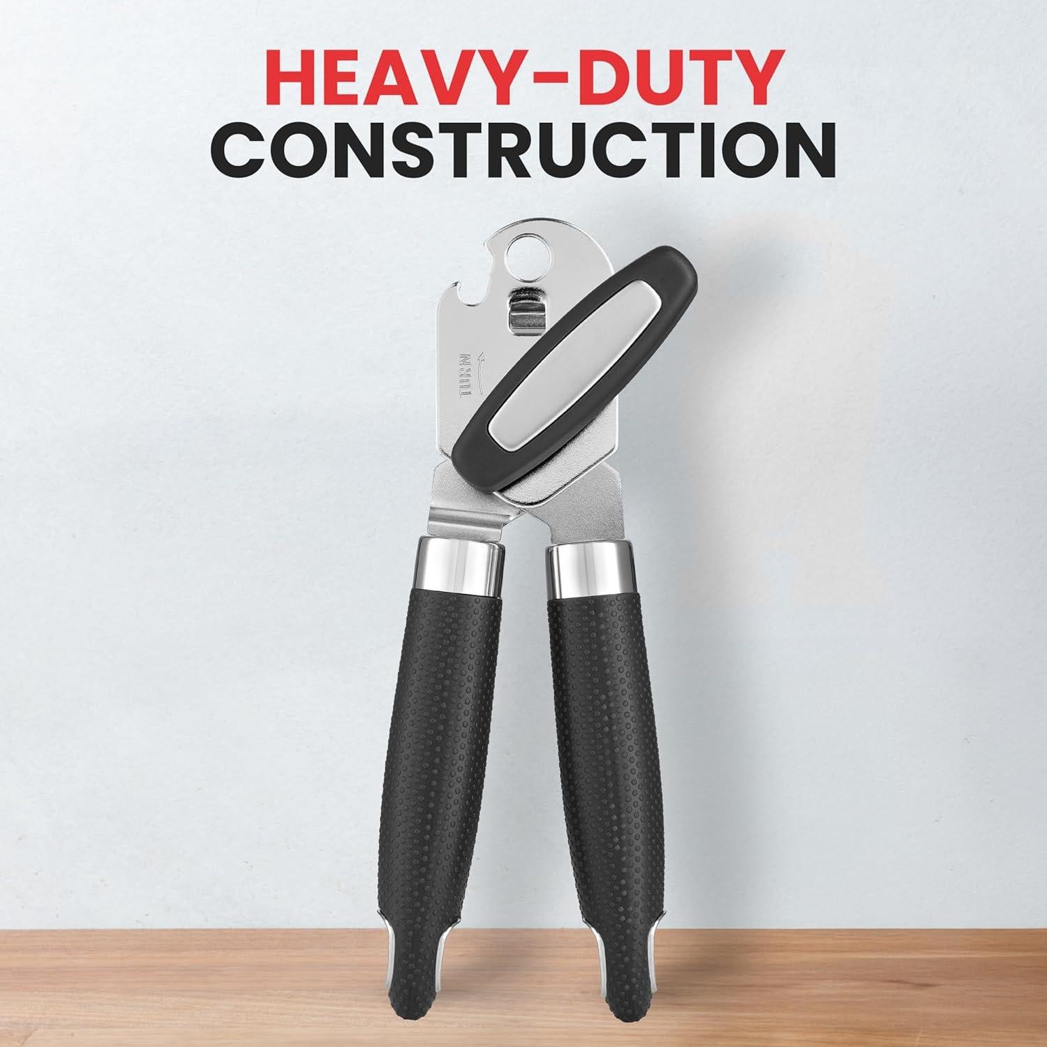 Abrelatas Manual Zulay Kitchen Acero Inoxidable Grande Negro