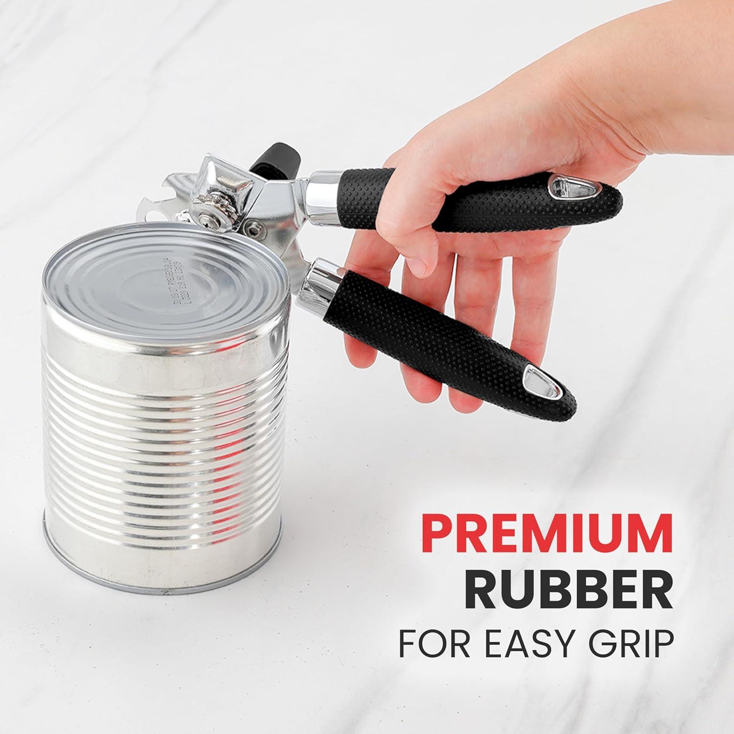 Abrelatas Manual Zulay Kitchen Acero Inoxidable Grande Negro