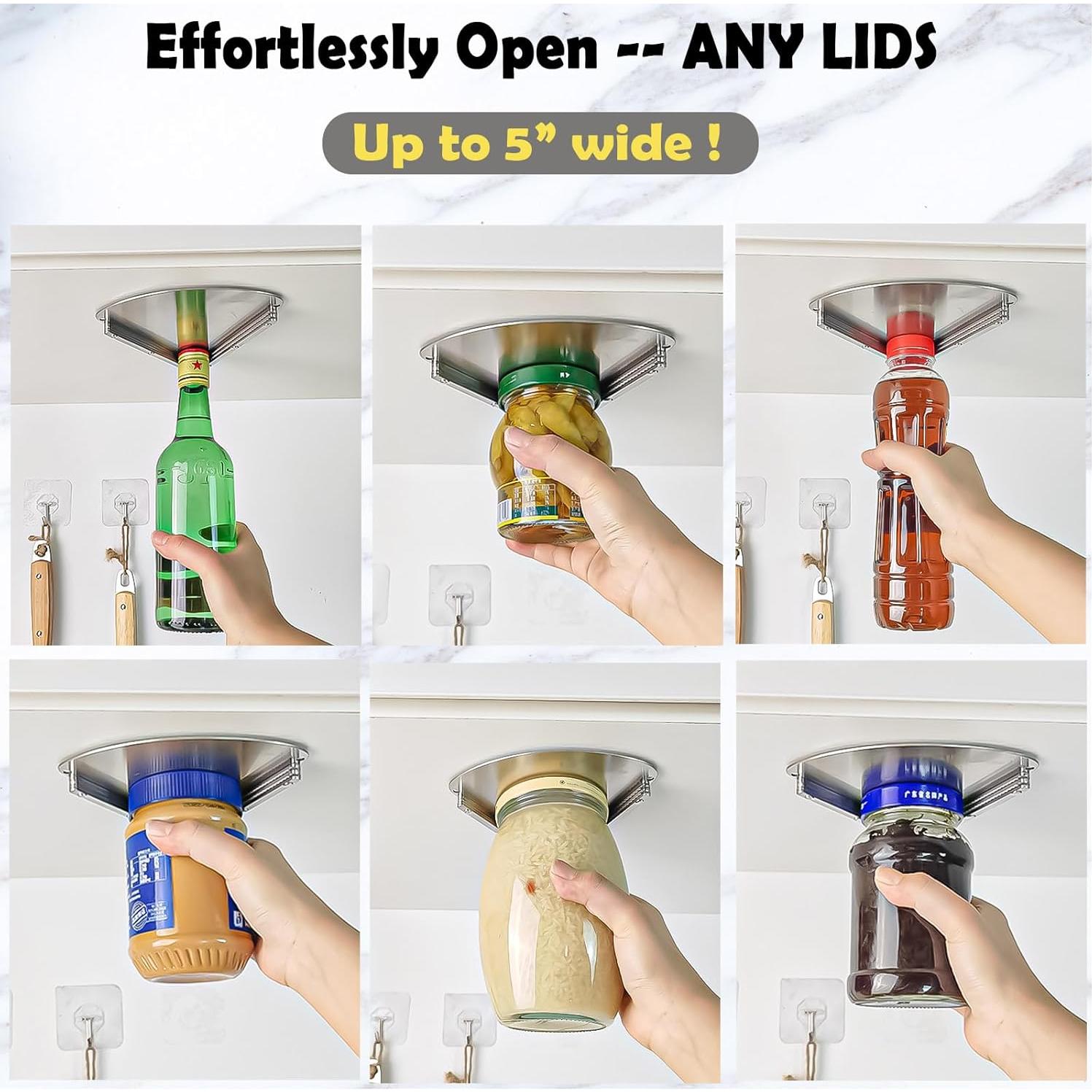 Abrebotellas de Acero Inoxidable Moeuonb para Tarros