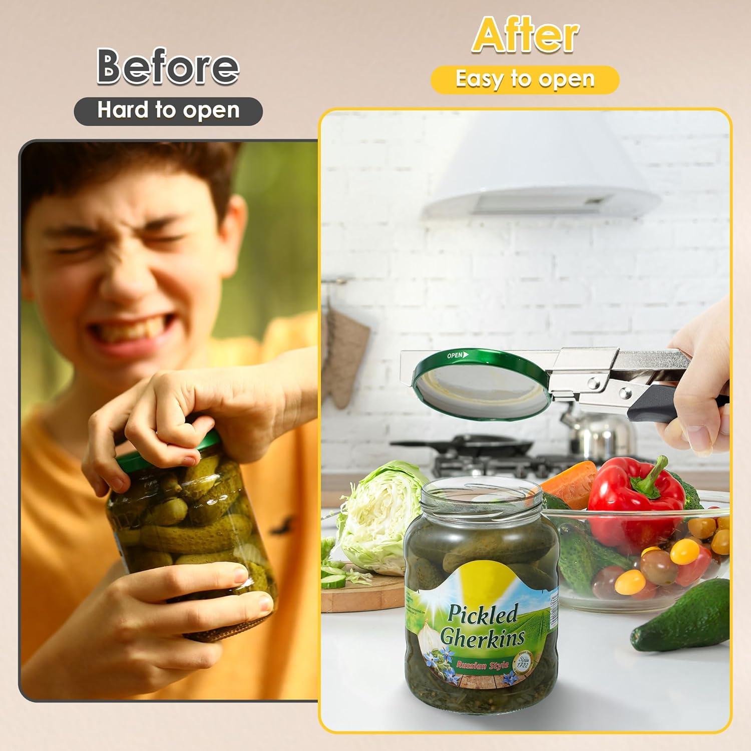 Dreyoo 2 Pack Abridores de Tarros Ajustables Acero Inoxidable