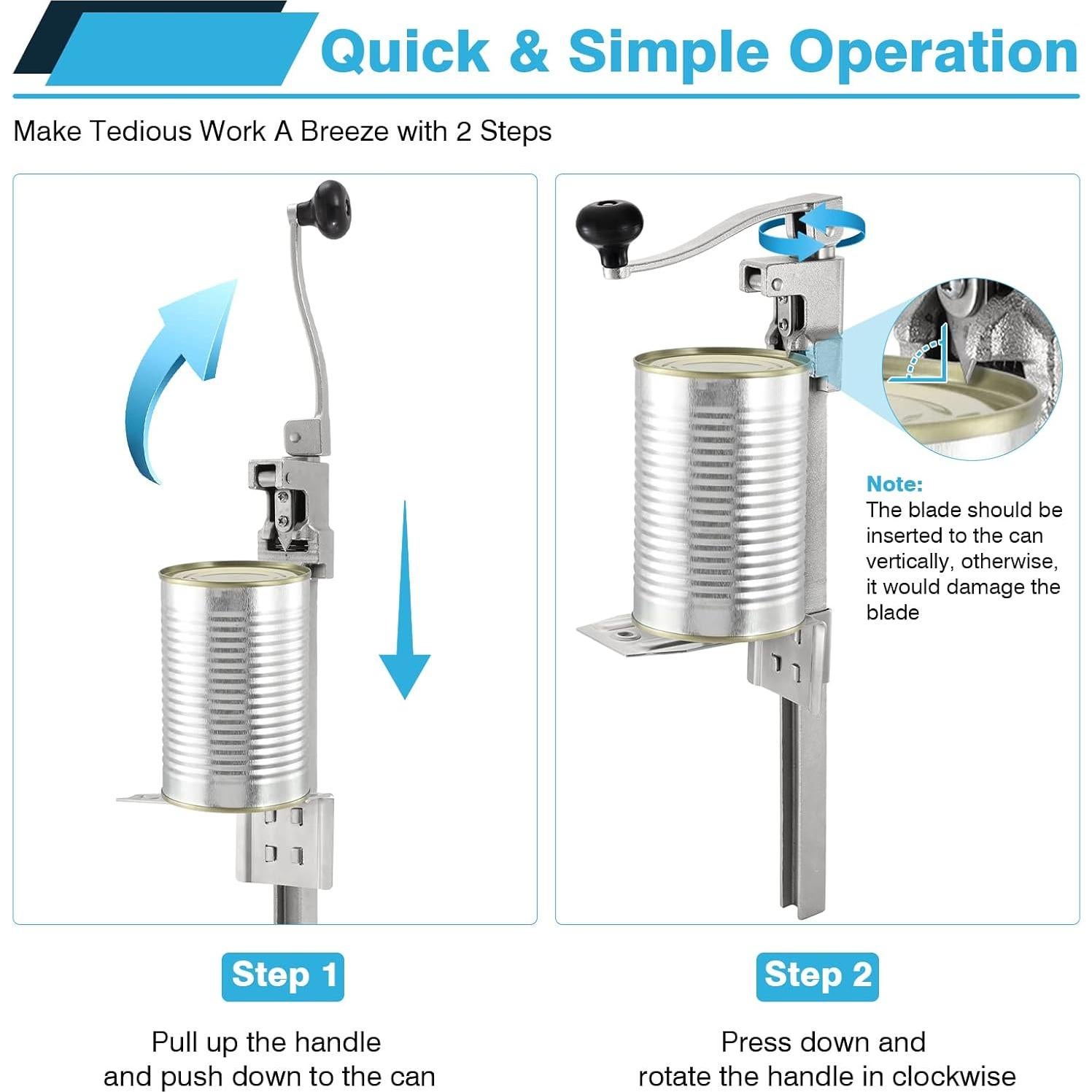 Abridor de Lata Manual IRONWALLS 48cm para Latas Grandes