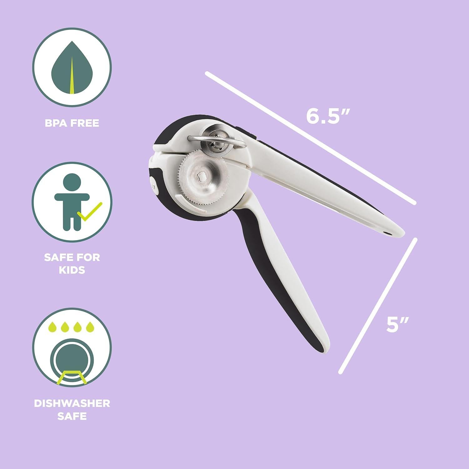 Abrelatas Manual Chef'n EzSqueeze Negro 15,24 cm