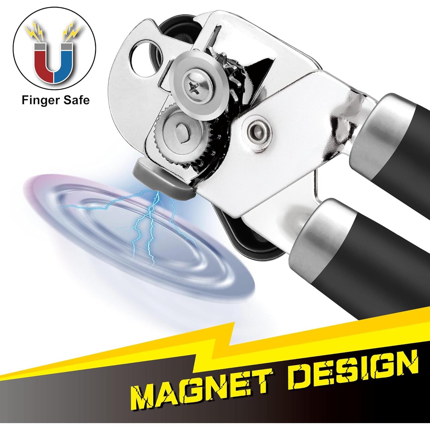 Abrelatas Manual PrinChef con Imán y Cuchilla Reforzada