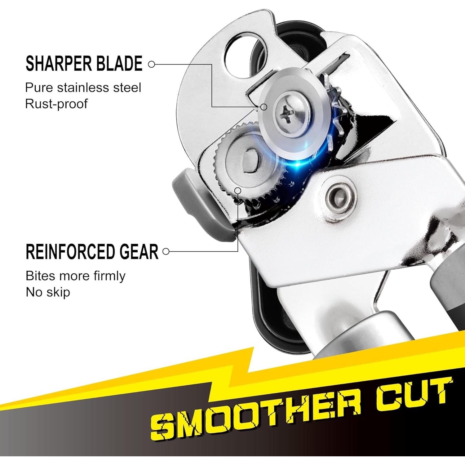 Abrelatas Manual PrinChef con Imán y Cuchilla Reforzada