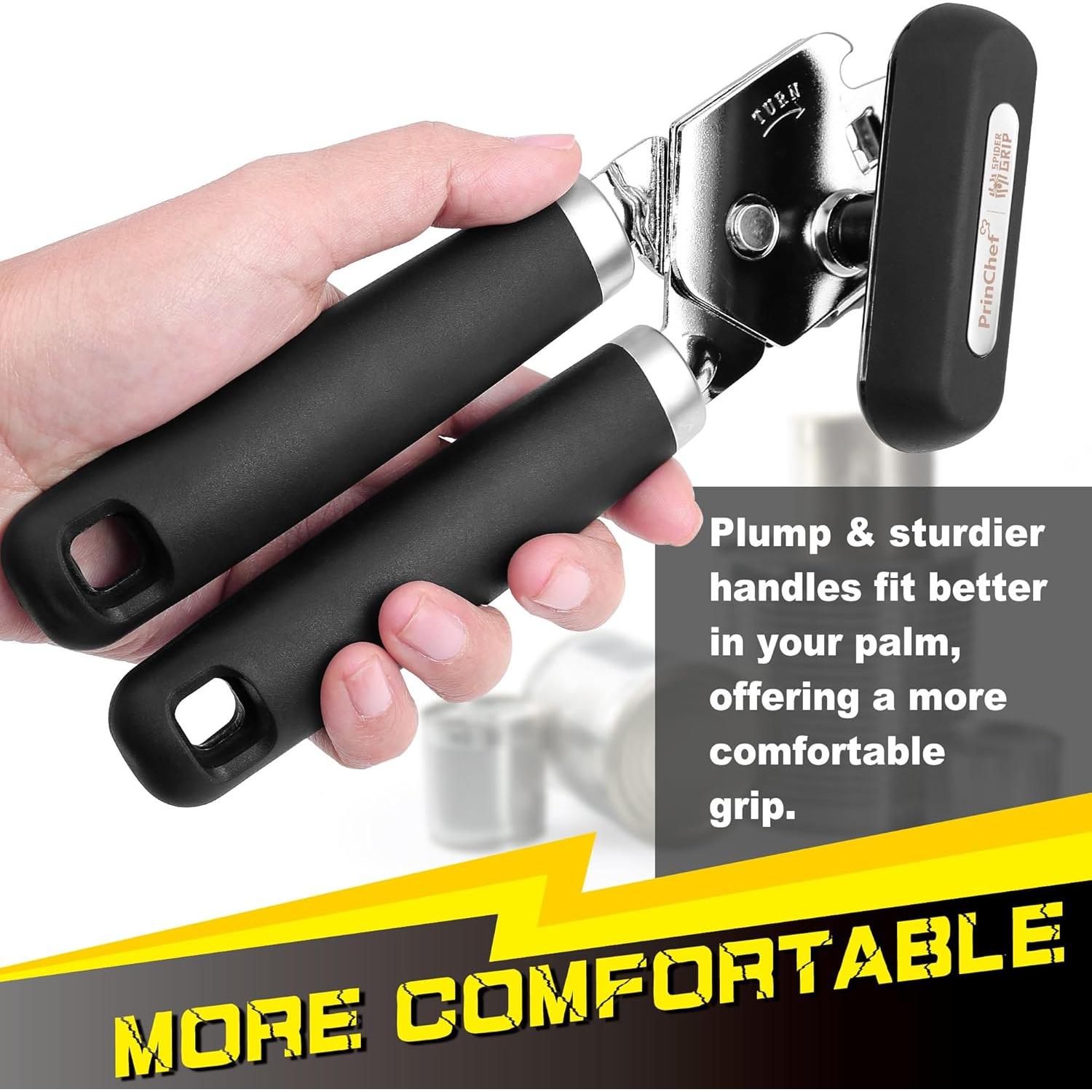 Abrelatas Manual PrinChef con Imán y Cuchilla Reforzada