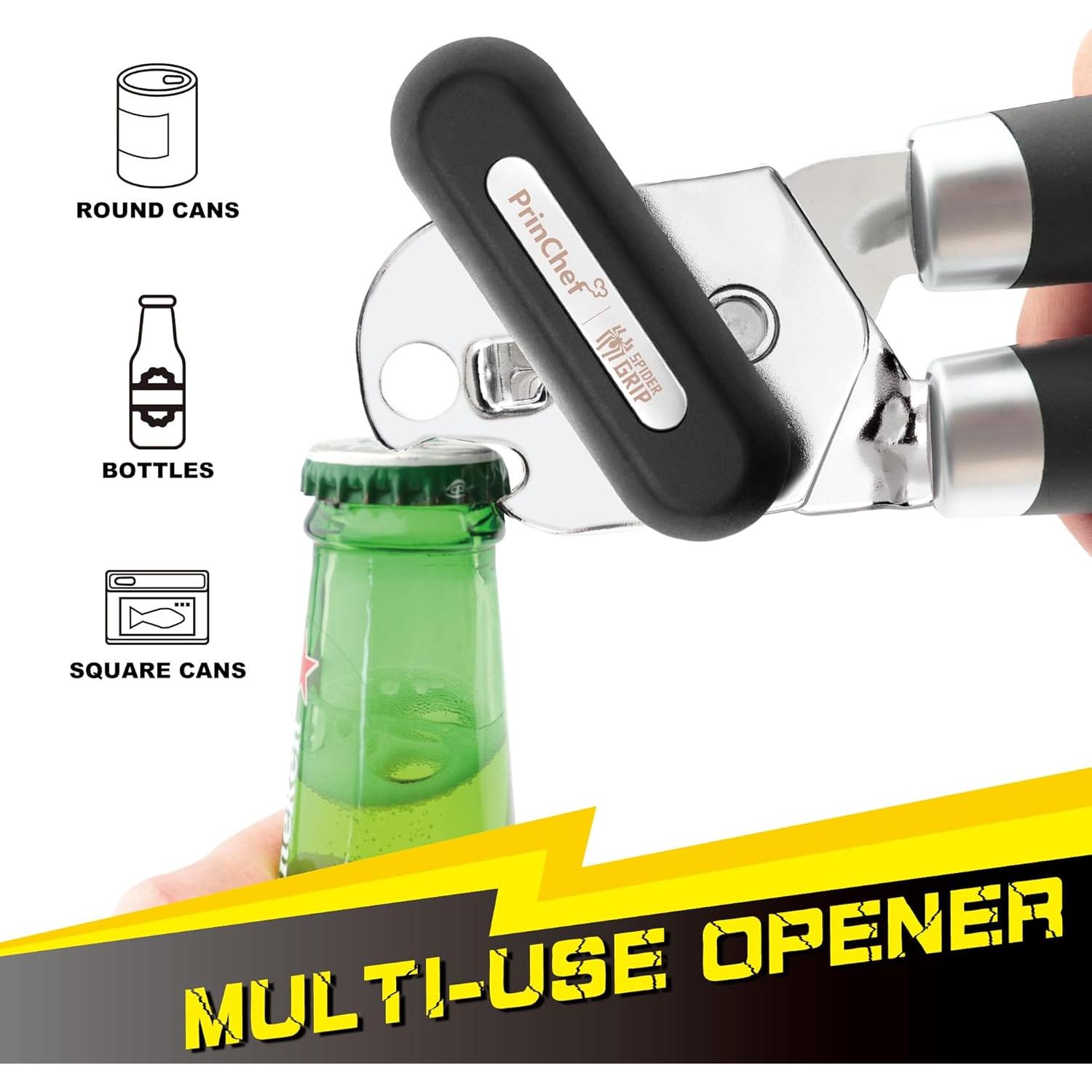 Abrelatas Manual PrinChef con Imán y Cuchilla Reforzada