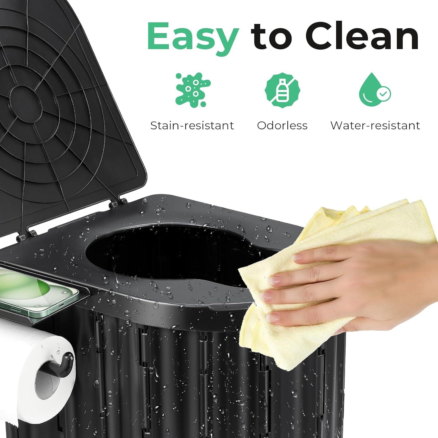 Inodoro Portátil Sckee Plegable 14" para Camping y Viajes