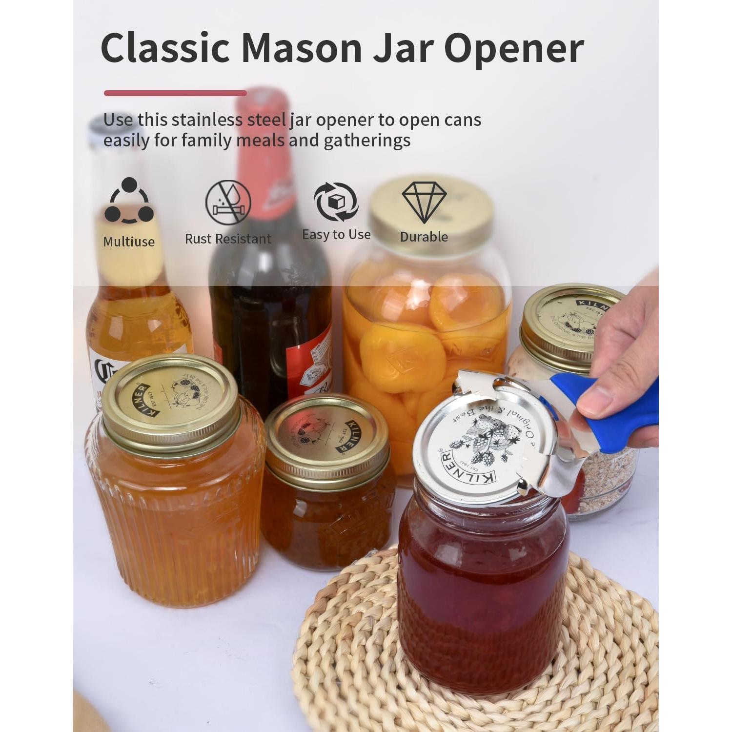 Abridor de Frascos Manual CYDW Acero Inoxidable Azul