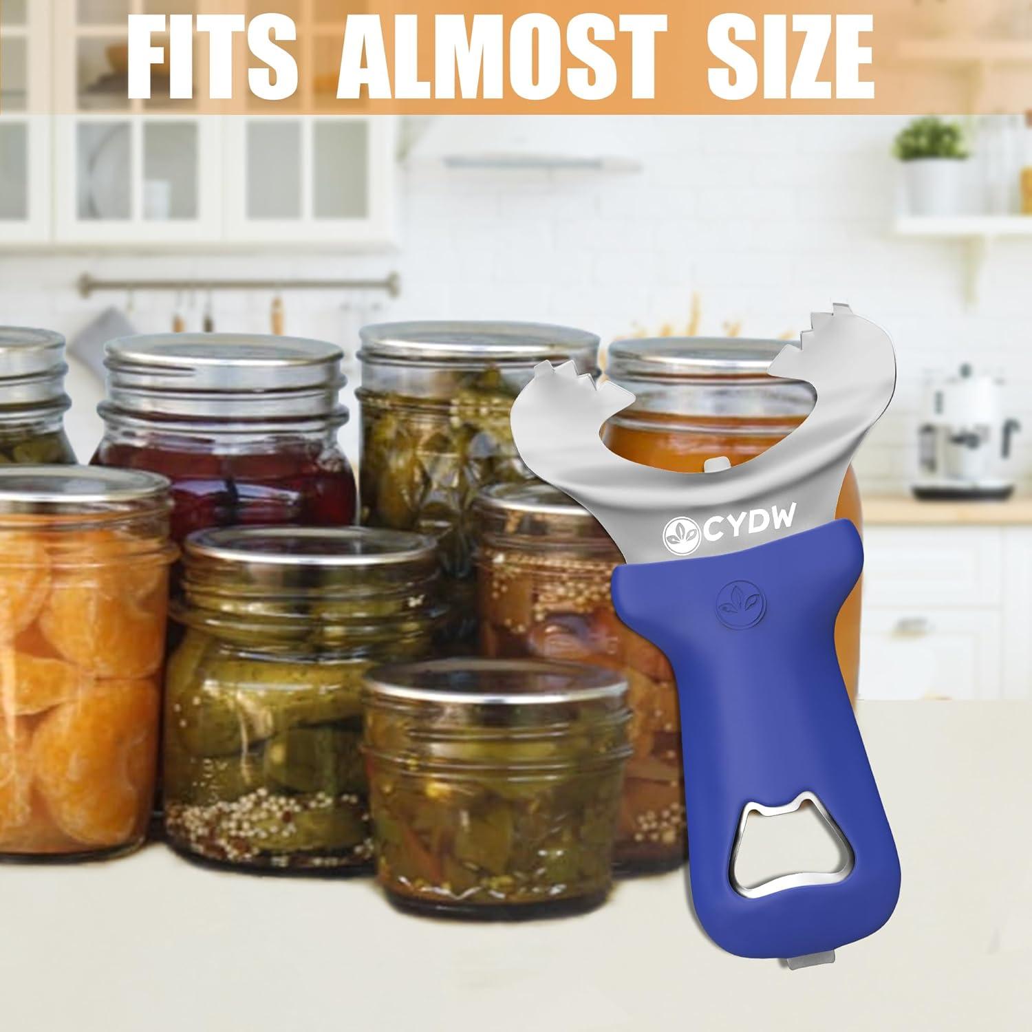 Abridor de Frascos Manual CYDW Acero Inoxidable Azul