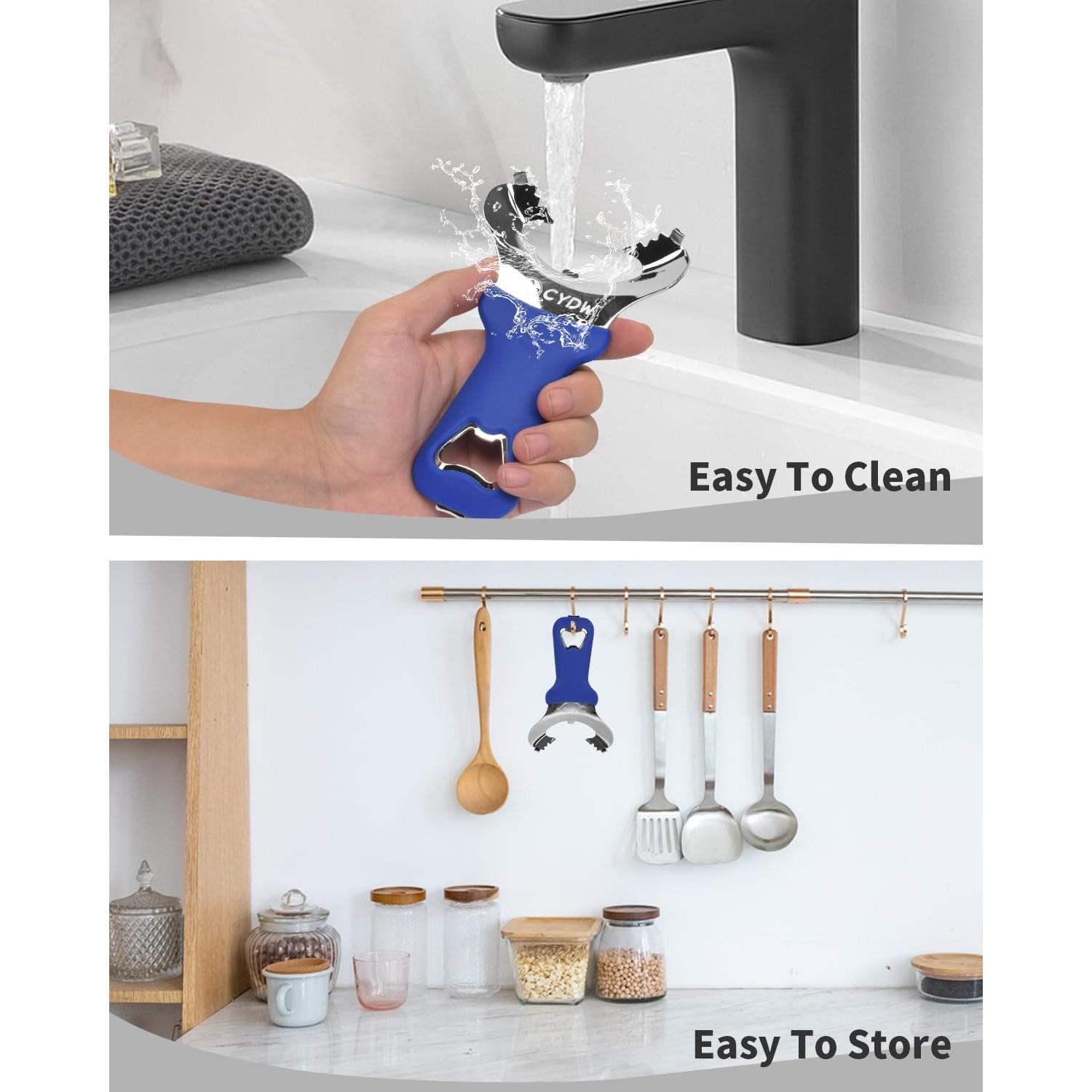 Abridor de Frascos Manual CYDW Acero Inoxidable Azul