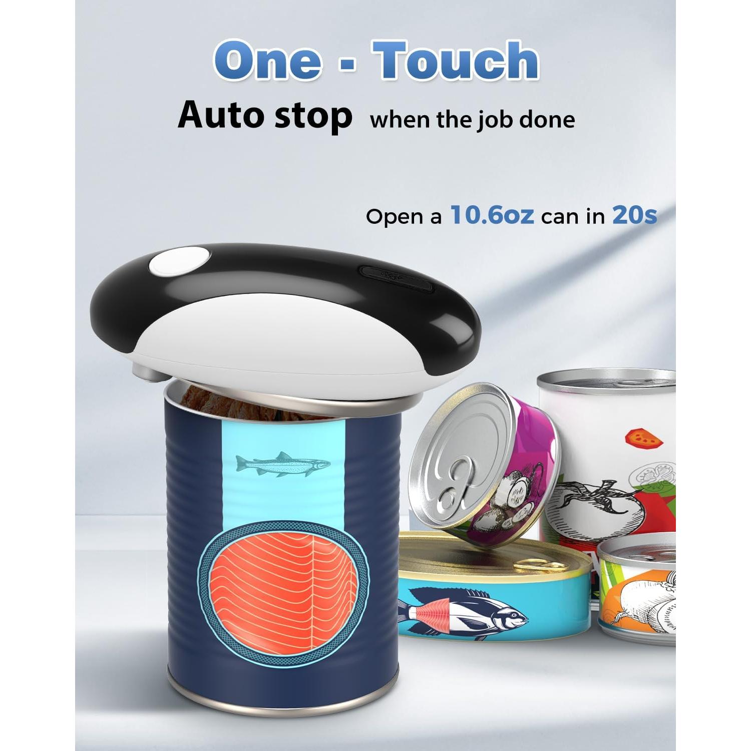 Abre Latas Eléctrico Easyvava 2025 - Automático y Portátil