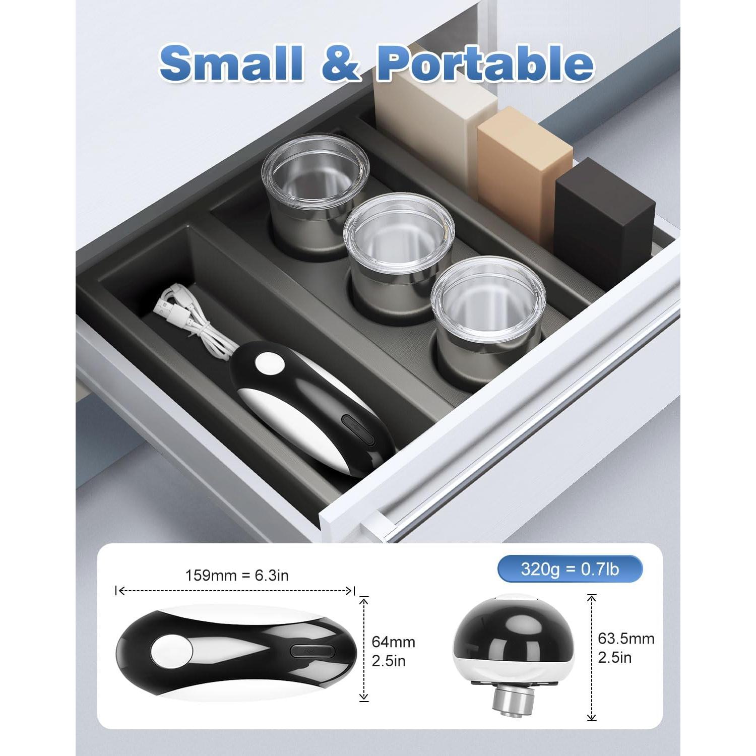 Abre Latas Eléctrico Easyvava 2025 - Automático y Portátil