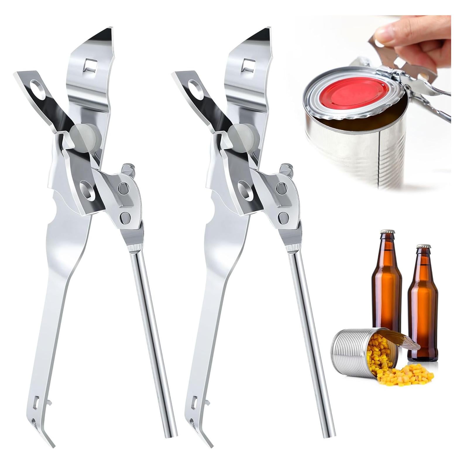 Paquete de 2 Abrelatas Manual Dunkive Acero Inoxidable 16.5 cm